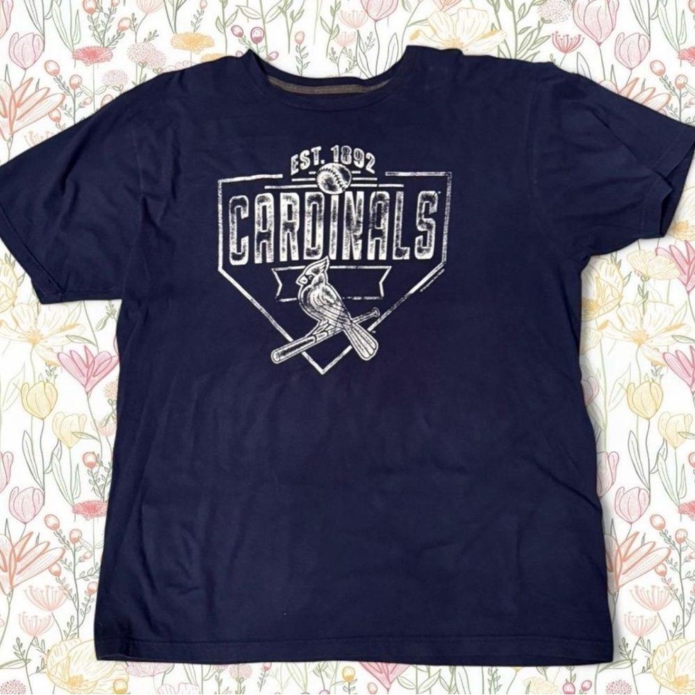 Navy STL Cardinals MLB Graphic T-Shirt